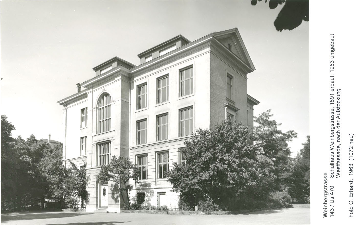 Das Schulhaus 1963